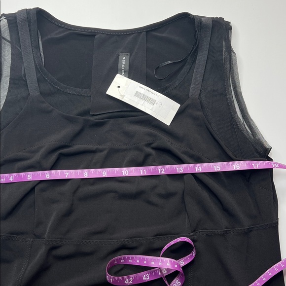 Gershon Bram Eden Asymmetrical Black Dress Lagenlook L Holiday gift NWT - Picture 5 of 10